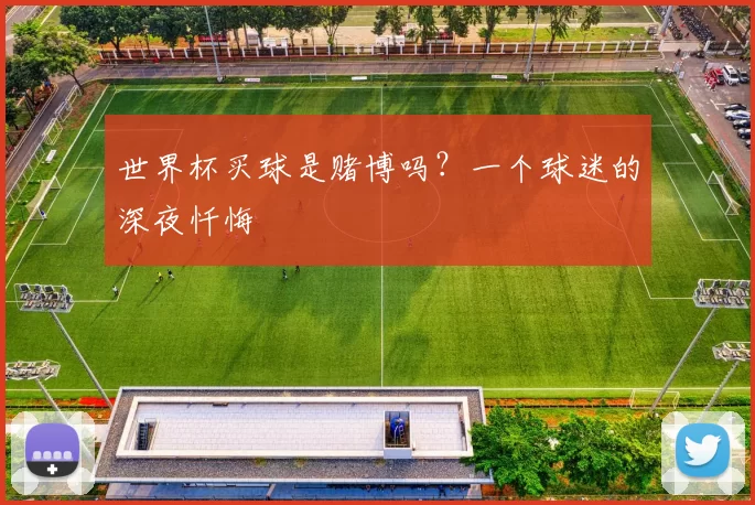 世界杯买球是赌博吗？一个球迷的深夜忏悔